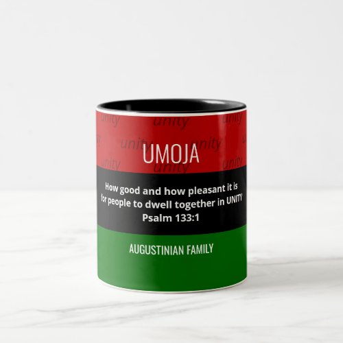 Personalized UMOJA Unity Kwanzaa Two_Tone Coffee Mug