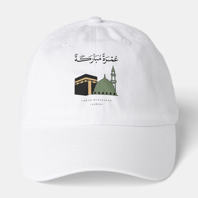 Personalized Umrah Mubarakah  Hat (Front)