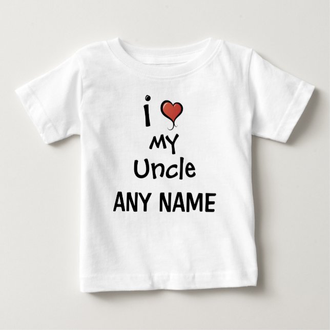 Personalized Uncle Love Baby T-Shirt (Front)