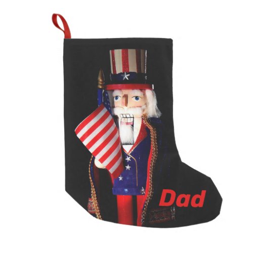 Personalized Uncle Sam Nutcracker Small Christmas Stocking