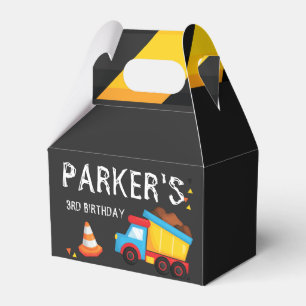 Personalized Under Construction Favor Boxes