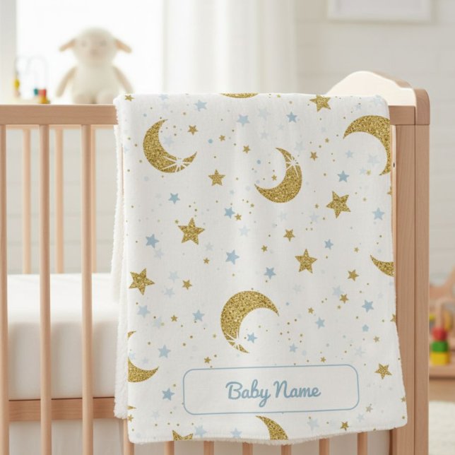 Personalized Under the Stars Soft Blanket  (Creator Uploaded)