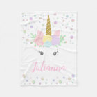 Personalized Unicorn Baby Blanket