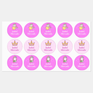 Personalized Unicorn Back-to-School Stickers