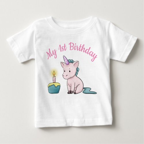 Personalized Unicorn Birthday T_Shirt