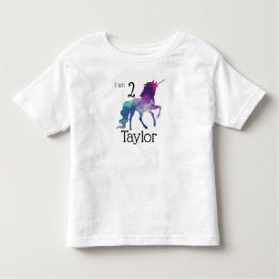 Personalized Unicorn Birthday Top