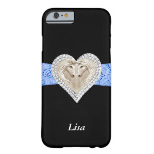 Personalized Unicorn Blue Lace iPhone 6 Case