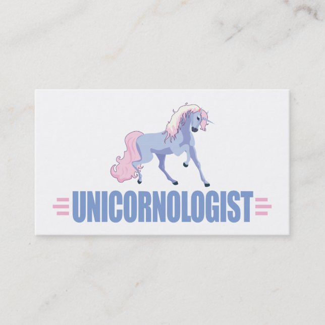 Personalized Unicorn Business Card (Front)