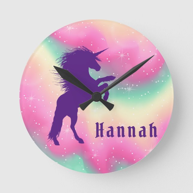 Personalized Unicorn Clock (Front)