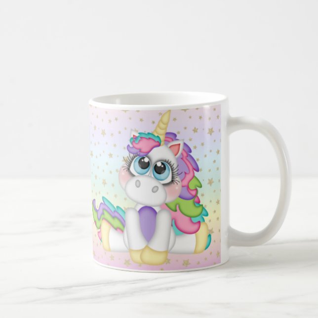 Personalized Unicorn Coffee Mug (Right)
