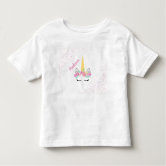 Girls Unicorn Rainbow Personalized Kids Toddler T Shirt Tee Name Age  Designs