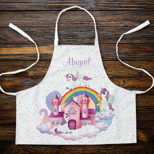 Personalized Unicorn Cute Kids Cooking Apron