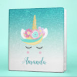 Personalized Unicorn Face teal Glitter<br><div class="desc">This design was created though digital art. It may be personalized in the area provide or customizing by choosing the click to customize further option and changing the name, initials or words. You may also change the text color and style or delete the text for an image only design. Contact...</div>