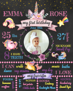 first birthday posters photo