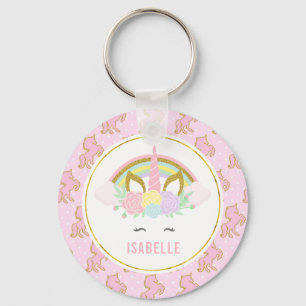 Personalized Unicorn Keychain