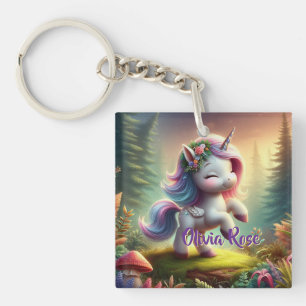 Personalized Unicorn Keychain
