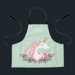 Personalized Unicorn Kids Apron<br><div class="desc">A cute personalized apron for kids.</div>