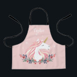 Personalized Unicorn Kids Apron<br><div class="desc">A cute personalized apron for kids.</div>