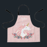 Personalized Unicorn Kids Apron<br><div class="desc">A cute personalized apron for kids.</div>