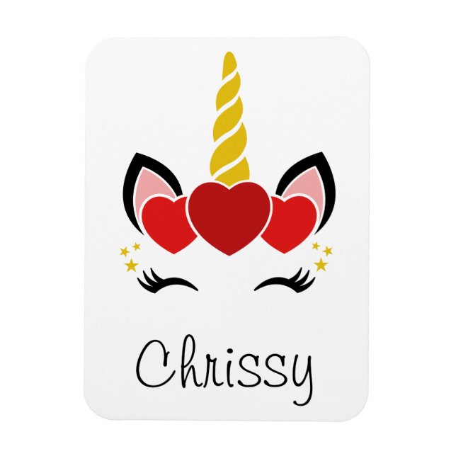 Personalized Unicorn Magnet (Vertical)
