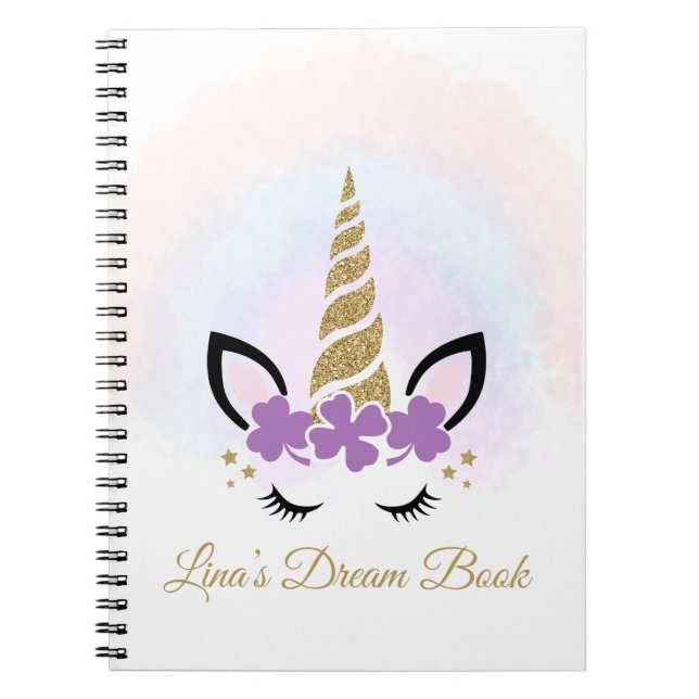 Personalized Unicorn Notebook (Front)