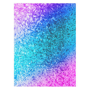 Personalized Unicorn Ombre Glitter Tablecloth