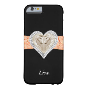 Personalized Unicorn Orange Lace iPhone 6 Case