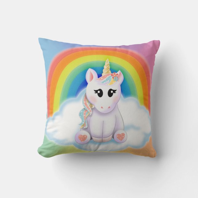 Personalized Unicorn Pillow (Front)