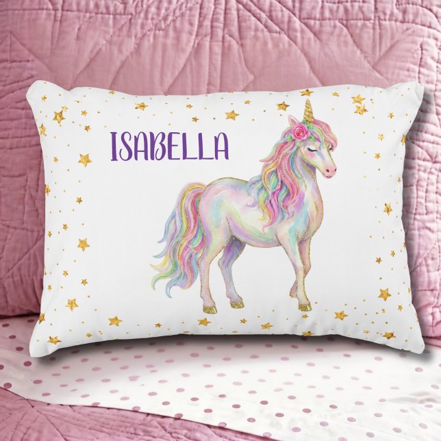 Personalized Unicorn Pillow for Girls Room (Creator Uploaded)