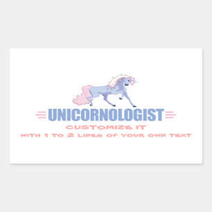 Personalized Unicorn Rectangular Sticker