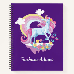 Personalized Unicorn Sketchbook Notebook