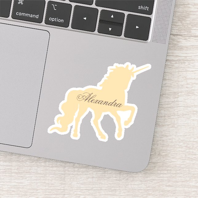 Personalized Unicorn Sticker (Detail)