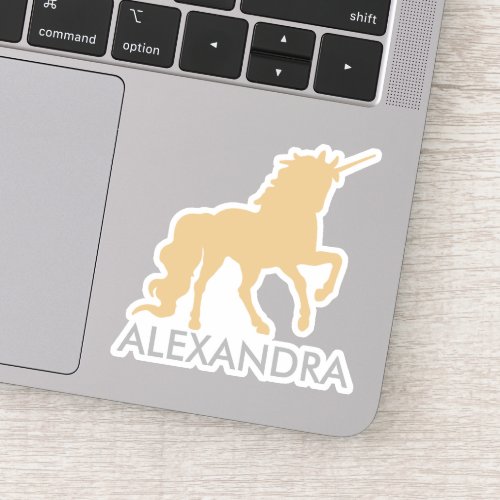 Personalized Unicorn Sticker