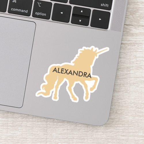 Personalized Unicorn Sticker