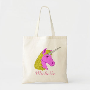 Personalized Unicorn Tote Bag
