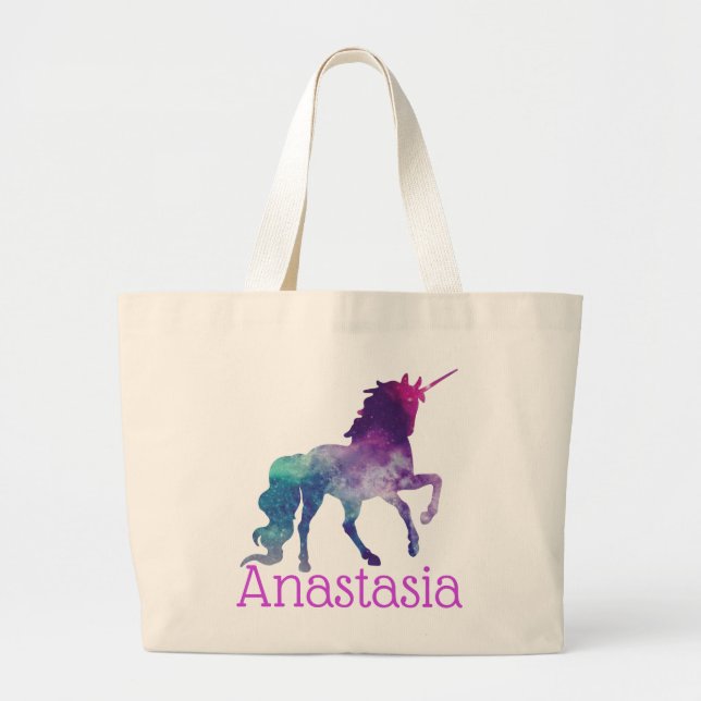Personalized Unicorn Tote Bag (Front)