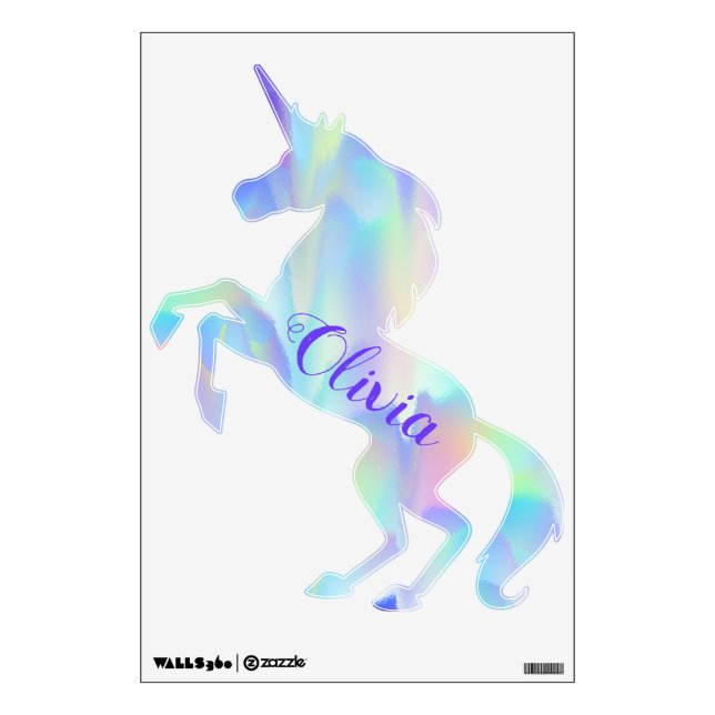 Personalized Unicorn Wall Decal (Front)