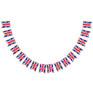 Personalized Union Jack bunting  Flags