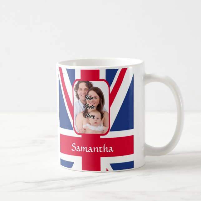 Personalized union jack coffee mug (Right)