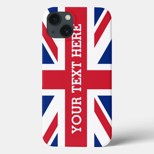 Personalized Union Jack Flag Case-Mate iPhone Case (Back)