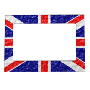 Personalized Union Jack Flag Design Magnetic Frame