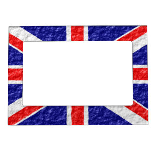 Personalized Union Jack Flag Design Magnetic Frame