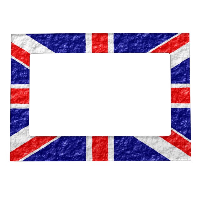 Personalized Union Jack Flag Design Magnetic Frame (Front)