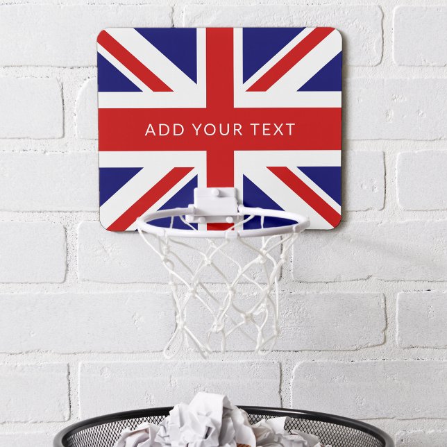 Personalized Union Jack Flag  Mini Basketball Hoop (Creator Uploaded)