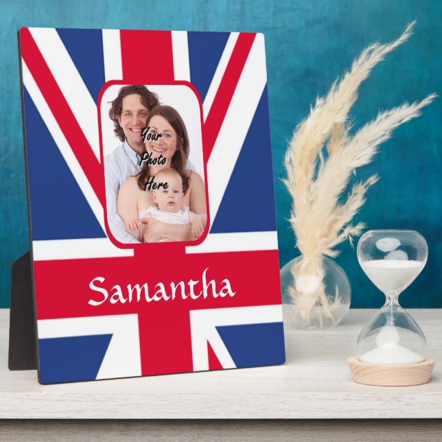 Personalized union jack plaque (Side)