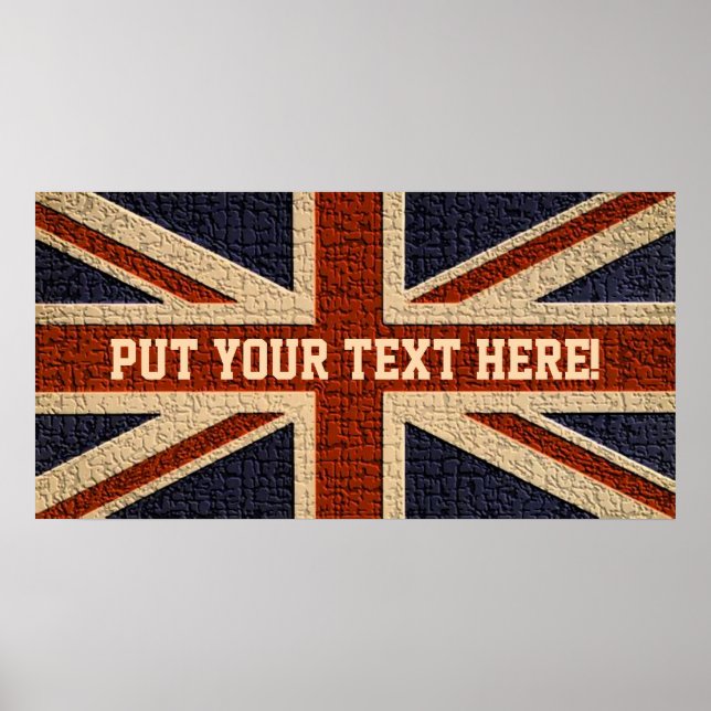 Personalized Union Jack Poster (Front)