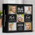 Personalized Unique Collage Graduation Photo Album 3 Ring Binder<br><div class="desc">Celebrate your graduate and give a special personalized gift with this custom photo collage graduation photo album scrapbook. This unique graduate photo album binder will be a treasured keepsake. Customize with 6 of your favorite senior or college photos, and personalize with graduating year, monogrammed name, high school or college. See...</div>