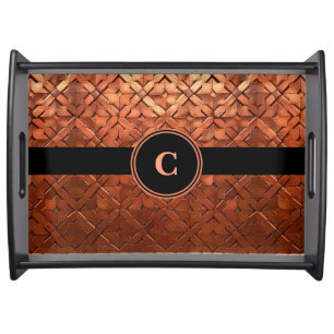 Personalized Unique Copper Tile Serving Tray