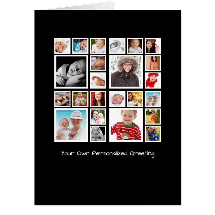 Personalized Unique Photo Collage Card | Zazzle