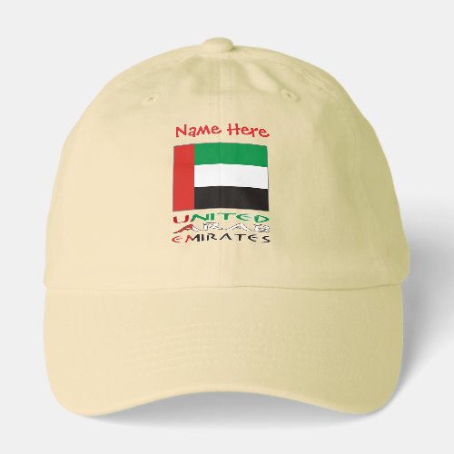Personalized United Arab Emirates Flag Hat